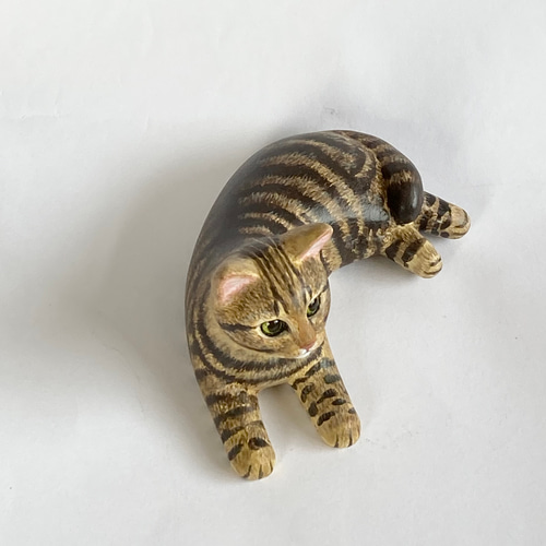 キジトラ猫の置物 その他アート 猫ハウス 通販 14741090｜Creema