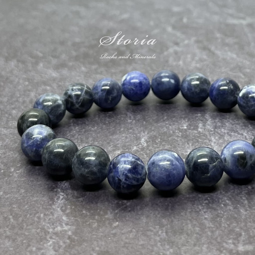10mm ボリビア産 ソーダライト ブレスレット ブレスレット storia 通販