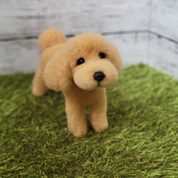 森のページ❣️羊毛フェルトオーダー犬ゴールデンレトリバー 参考用❤︎ 羊毛フェルト オーダー フレーム ゴールデン