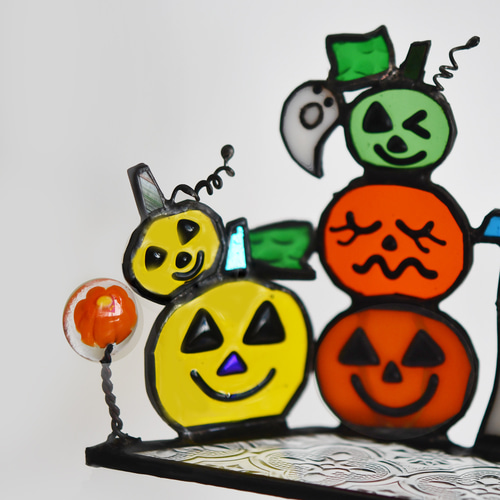 ステンドグラス ハロウィン 楽しいわ～♪♪♪ その他インテリア雑貨