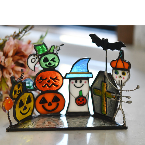 ステンドグラス ハロウィン 楽しいわ～♪♪♪ その他インテリア雑貨