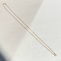 Long necklace Herkimer diamond /14KGF 4枚目の画像