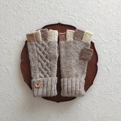 2way五本指手袋＊Lulu ＊natural greige/oatmeal 5枚目の画像