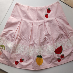 【サンプル】【レディース】フルーツ刺繍スカート 4枚目の画像