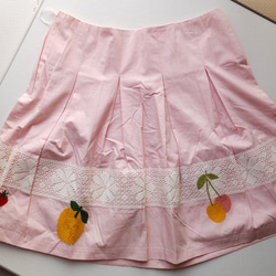 【サンプル】【レディース】フルーツ刺繍スカート 5枚目の画像