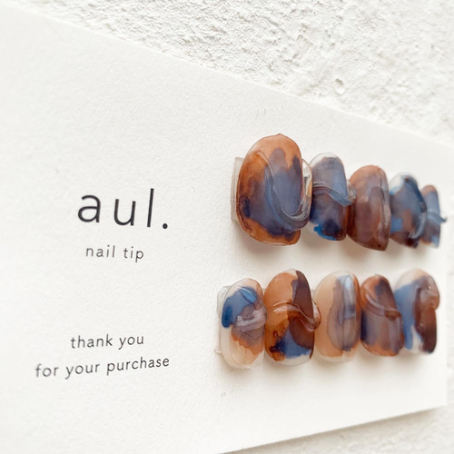 ✐☡ no.31 ネイルチップ / 秋ネイル / インクネイル ネイル