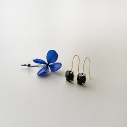 ブラックオニキス｜上品ブラック 6mm ピアス・イヤリング｜シルバー925