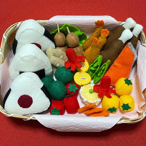 フェルトおままごと ピクニック♪お弁当セットA おもちゃ・人形