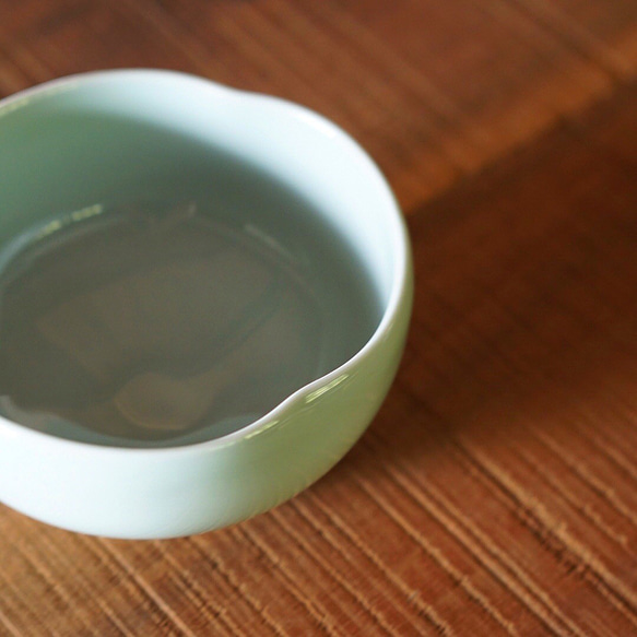 小鉢　おしゃれ　シンプル　すっきり　かわいい　青磁　京焼　プレゼント　作家　林紅村 7枚目の画像