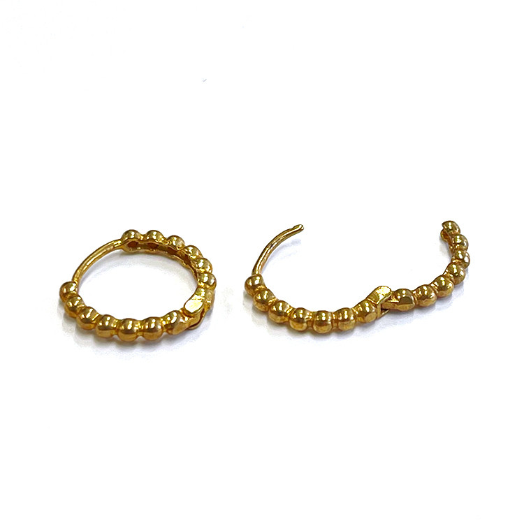 【50個】約13mmプチボール、円形ワンタッチピアス【je142】