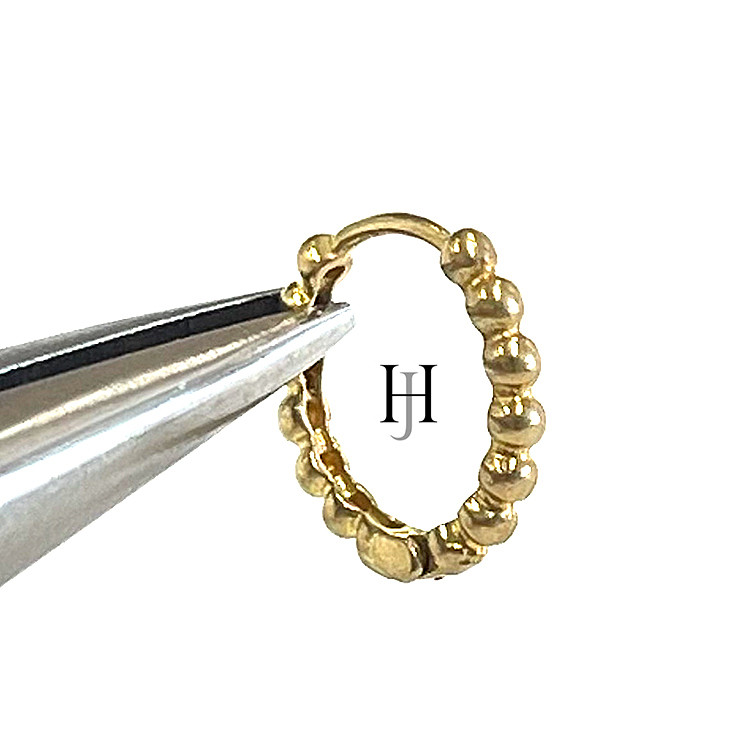 【50個】約13mmプチボール、円形ワンタッチピアス【je142】