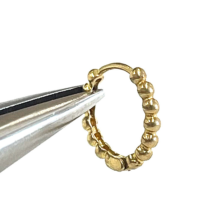 【50個】約13mmプチボール、円形ワンタッチピアス【je142】