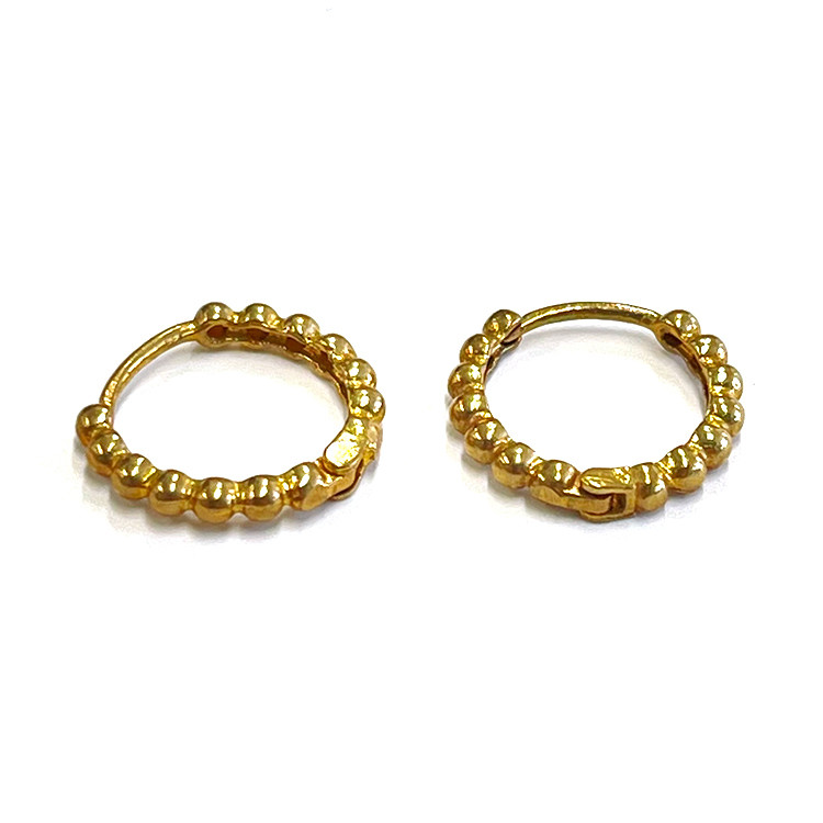 【50個】約13mmプチボール、円形ワンタッチピアス【je142】