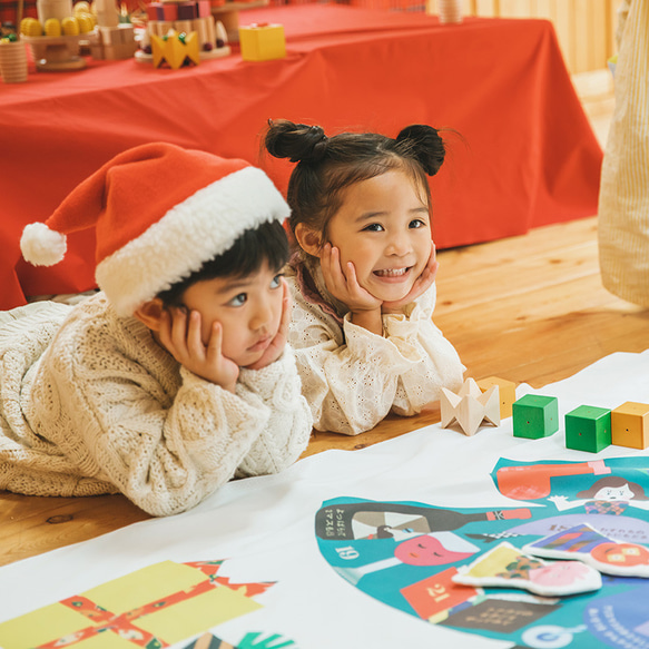 クリスマスツリータペストリー【すごろくリスマス】：tupera tupera ツペラ ツペラ 9枚目の画像