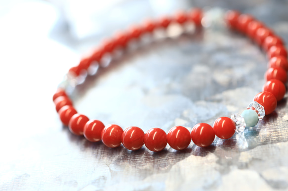 ☆スーパープレミアムブレス☆イタリア：サルデーニャ産：赤珊瑚（本