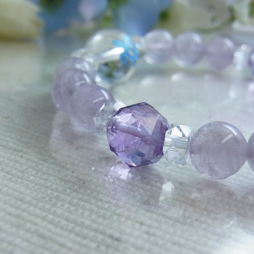 ◇大玉 ラリマー◇ホヌ 水晶 宝石質 アメジスト ラベンダー