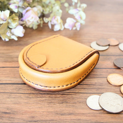 日本製 上質 クライン・カルー オーストリッチ コインケース 馬蹄型