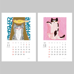 2023 にゃんこカレンダー 壁掛け 猫カレンダー 7枚目の画像