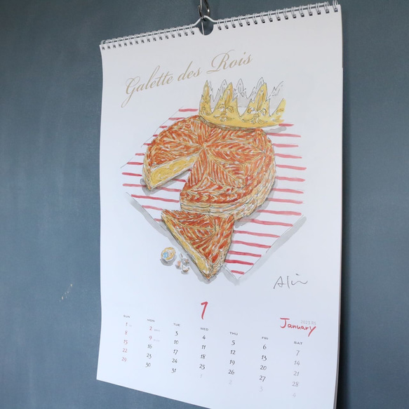 【大小セット】2023年パンのカレンダー（壁掛け＆B5） 13枚目の画像