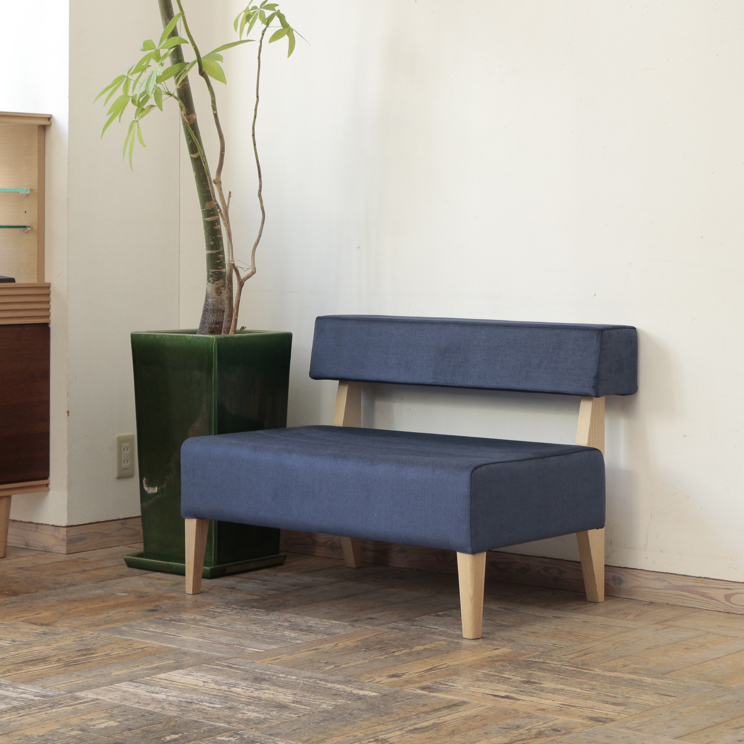 1.5s Border sofa（NA×SP-UP5569 ネイビー）