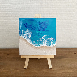 海アート/インテリア/キャンバス/波アート/沖縄/フルイドアート