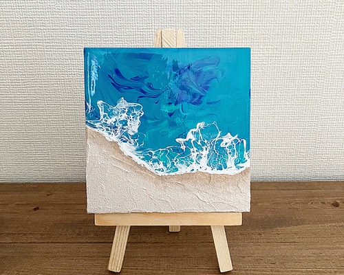 Amazon｜現代アートキャンバス絵画抽象的な海面カラフルな石の壁