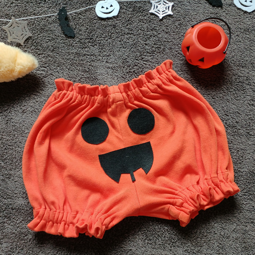 楽天市場】ハロウィン かぼちゃパンツ ベビーの通販 ハンドメイド＊小