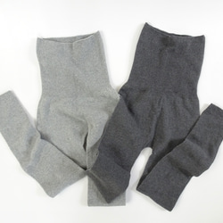 日本製（有機棉）整體針織收腹打底褲 第1張的照片