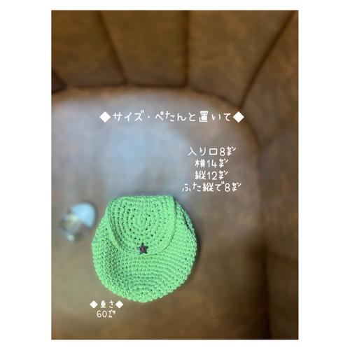 No.112 蓋付きまるポーチ✴︎赤りんご✴︎【受注制作】 ポーチ