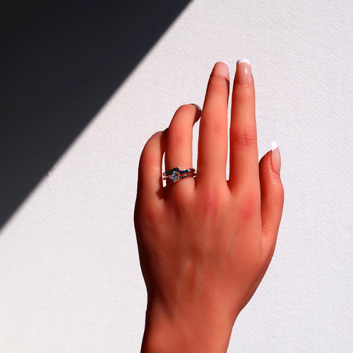 ◇受注制作◇婚約指輪 エンゲージリング セットリング ダイヤモンド