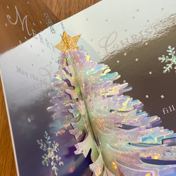 2022新作！大人のクリスマスカード！日本製！『Pop up Card series ホログラムハニカムカード 』 13枚目の画像