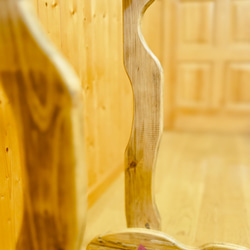 【24時間以内に発送】手作り木工　木製ギタースタンド （古材） ３本掛け 9枚目の画像