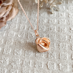 ribero/Camellia pendant   pink gold  1点物 4枚目の画像