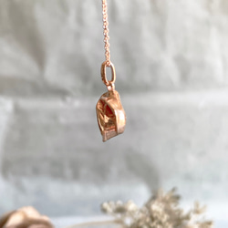 ribero/Camellia pendant   pink gold  1点物 16枚目の画像