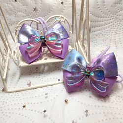 ✨ピンク色大きめデコデコリボンヘアゴム✨ 雑貨・その他 Fairy Ribon