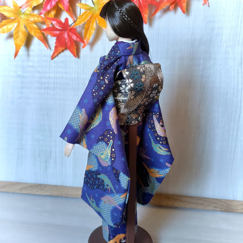 小紋　着物・帯セット　着物　正絹　更紗模様　Ｓ〜Ｍ 000000007836_Kp7Xi14.jpg