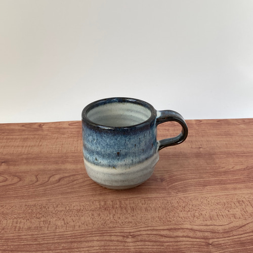 コーヒーカップ (ブルー ホワイト) 【手仕事 和 陶器 民藝 コップ