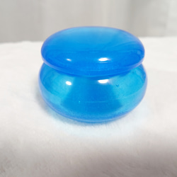 【容器】青のクリームケース 1枚目の画像