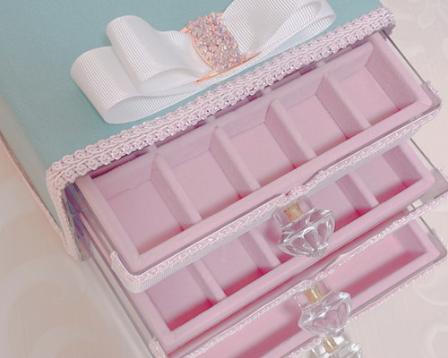 ジュエリーケース♡ティファニーブルー&ピンク フリーボックス・小物