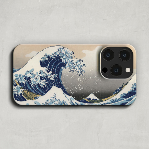 スマホケース / 葛飾 北斎「富嶽三十六景 神奈川沖浪裏」 iPhone 全機種対応 浮世絵 日本画 絵画 和 個性的 2枚目の画像