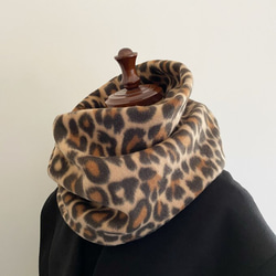 ❤️蓬鬆❤️豹紋圍脖❤️秋冬❤️輕盈溫暖❤️ 第3張的照片