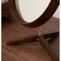 ウォールミラー 木製 卓上 鏡  ミラー 姿見 8枚目の画像