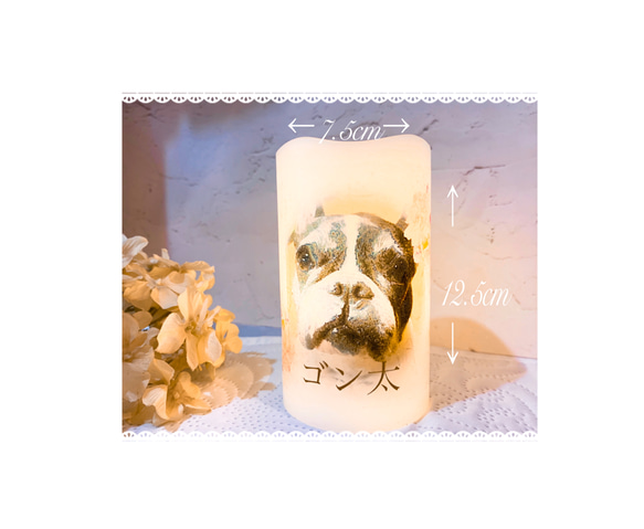 Pet Memorial Candle～ペット メモリアル キャンドル 6枚目の画像