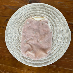 犬服！リボン刺繍ボア　ピンク⭐︎XS.S.M.DXS.DS.DM 4枚目の画像