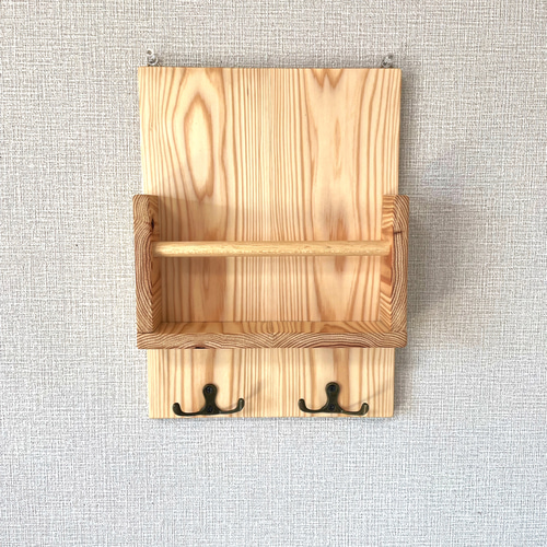 木製 レターラック ウォールラック ひき出し キーフック付 赤タータン・チェック 楽天市場】キーフック(鍵かけ) 木製 壁付け 幅50cm 奥行14cm 高さ15cm