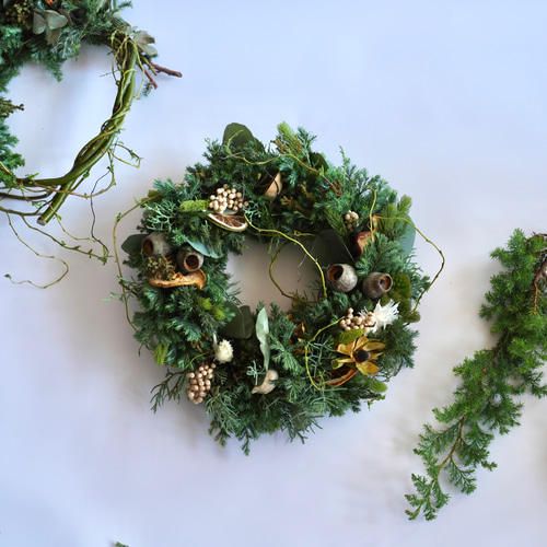 ブルーバードのグリーンリース リース sou-moku 通販 14745205｜Creema