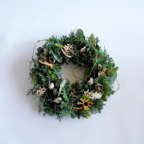 ブルーバードのグリーンリース リース sou-moku 通販 14745205｜Creema