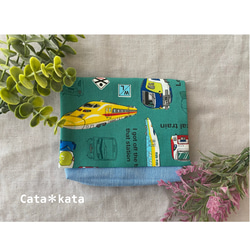 移動ポケット ＊ 電車 新幹線 男の子 ブルー マチあり ポケット