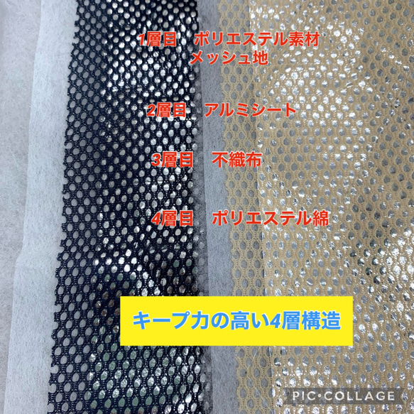 【送料無料】洗える　保冷　保温　お弁当袋　ランチバッグ　可愛い　リボン　ストライプ　デニム 5枚目の画像