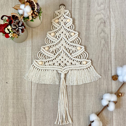 ER限定マクラメクリスマスツリー壁掛けタペストリー×雪の結晶3点付き ISLANDER限定マクラメクリスマスツリー壁掛けタペストリー×雪の